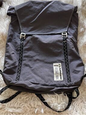 Kathmandu Men's Charcoal Gray Roll-Top Backpack with Black Trim